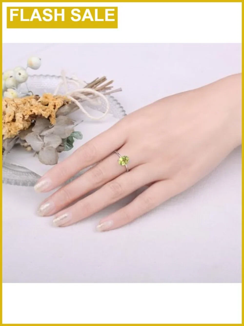 925 Sterling Silver Solitaire Engagement Ring Oval Cubic Zirconia